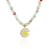 Colorful Stone Pendant Necklace for Women
