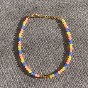 18KGF Colorful Stone Beads Bracelets Set Hand Jewelry Bangle Party Gift
