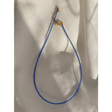 18KGF Natural Crystal Beads Choker Healing Necklace for Women