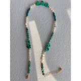 18KGF Freshwater Pearl Necklace Bohemian Beach Jewelry Women Stone Choker