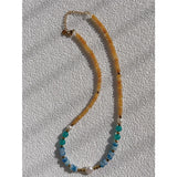 18KGF Freshwater Pearl Beads Choker Necklace for Women Colorful Charm Jewelry