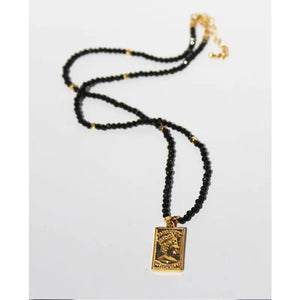 18KGF Crystal Beads Pendant Necklace Female Jewelry Women Necklaces Bijoux Femme