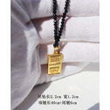 18KGF Crystal Beads Pendant Necklace Female Jewelry Women Necklaces Bijoux Femme