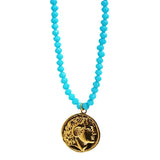 18KGF Crystal Beads Pendant Necklace Female Jewelry Women Necklaces Bijoux Femme