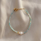 Stainless Steel Bead Natural Stone Bracelet Men/Women Gift