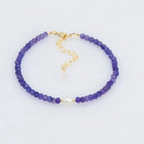 18KGF Stainless Steel Bracelet with Natural Pearl Beads