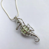 18KGP Sea Horse Cage Locket Pendant for DIY Jewellery