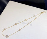 18KGP Baby's Sky Freshwater Pearl Clavicle Necklace