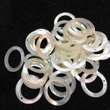 18MM 20Pcs Natural Pearl Shell Round Charms Pendants