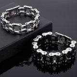 18MM Stainless Steel Bikers Bracelet Rock And Roll