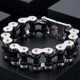 18MM Stainless Steel Bikers Bracelet Rock And Roll