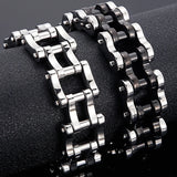 18MM Stainless Steel Bikers Bracelet Rock And Roll