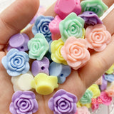 18MM Colorful Rose Beads for DIY Mobile Phone Bracelet Necklace Making