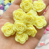 18MM Colorful Rose Beads for DIY Mobile Phone Bracelet Necklace Making