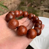 18MM Natural Rosewood Bracelet Crystal Gift Woman Round Beads Jewelry
