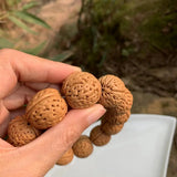 18MM Natural Walnut Bracelet Round Beads Jewelry Gift