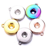 18MM Ginger Snap Button Base Pendant Charms For DIY Snaps Necklace