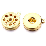 18MM Ginger Snap Button Base Pendant Charms For DIY Snaps Necklace