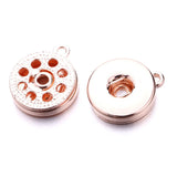18MM Ginger Snap Button Base Pendant Charms For DIY Snaps Necklace