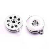 18MM Ginger Snap Button Base Pendant Charms For DIY Snaps Necklace