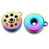 18MM Ginger Snap Button Base Pendant Charms For DIY Snaps Necklace