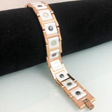 18MM Ceramic Wide Chain Bracelet Men Rose Plated Stainless Steel