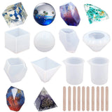 18PC DIY Silicone Resin Casting Molds Tools Set Jewelry Making Pendant Mold