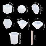 18PC DIY Silicone Resin Casting Molds Tools Set Jewelry Making Pendant Mold
