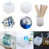 18PC DIY Silicone Resin Casting Molds Tools Set Jewelry Making Pendant Mold
