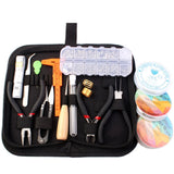 18PCS Jewelry Making Tool Set With Scissors Round Nose Plier Side Cutting Pliers