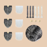 Gnome Beards Braids Wooden Ball Set for DIY Crafts