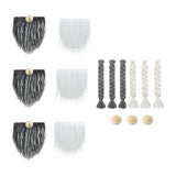 Gnome Beards Braids Wooden Ball Set for DIY Crafts