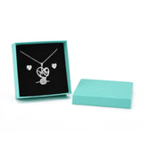 18Pcs Cardboard Jewelry Boxes Set Necklace Earring Square Storage Box