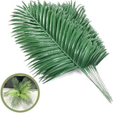 18Pcs Artificial Palm Leaves Faux Palm Fronds Tropical Greenery Hawaiian Party