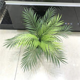 18Pcs Artificial Palm Leaves Faux Palm Fronds Tropical Greenery Hawaiian Party