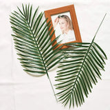 18Pcs Artificial Palm Leaves Faux Palm Fronds Tropical Greenery Hawaiian Party