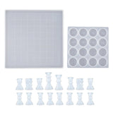 Chess Board Silicone Resin Mold Set for Game DIY Crafts Making Board