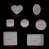 18Pcs Silicone Coaster Resin Mold Kit