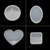 18Pcs Coaster Silicone Resin Mold DIY Molds Kit Jewelry Making Tools