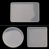18Pcs Coaster Silicone Resin Mold DIY Molds Kit Jewelry Making Tools