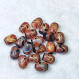 18Pcs Tibetan Tiger Teeth Totem 14*10mm Agate Dzi Beads DIY