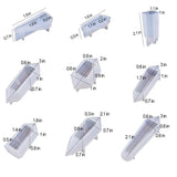 18Pcs Resin Pendulum Molds Quartz Crystal Molds with Metal Bead Caps