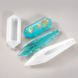 18Pcs Resin Pendulum Molds with Metal Bead Caps