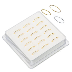 925 Sterling Silver Indian Hiphop Nose Piercing Thin Nose Hoop Ring Body Jewelry
