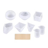 18Pcs Silicone Resin Casting Molds for DIY Home Decoration
