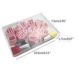 18Pcs Cactus Soft Pottery Cutter Earring Jewelry Pendant Maker