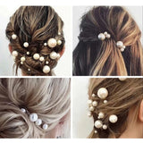 18Pcs Bridal Pearl Rhinestone Hair Pins Wedding Hair Accessories