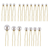 18Pcs Bridal Pearl Rhinestone Hair Pins Wedding Hair Accessories