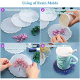 Wave Shape Resin Coaster Silicone Mold for DIY Epoxy Tray Casting