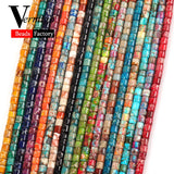 4mm Green Red Sea Sediment Jaspers Stone Rondelle Beads